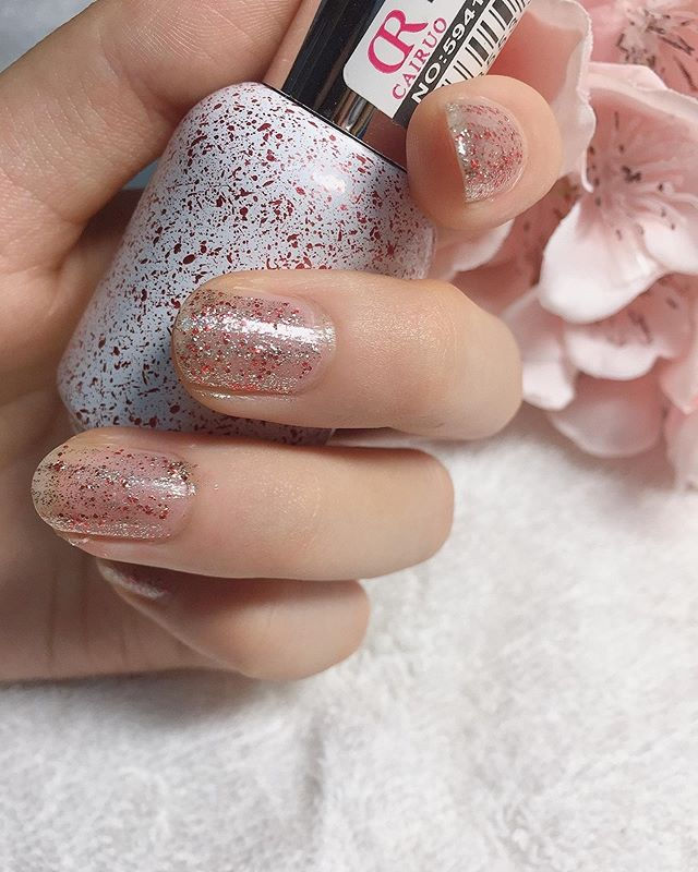 CAIRUO esmalte focus glitter nail polish