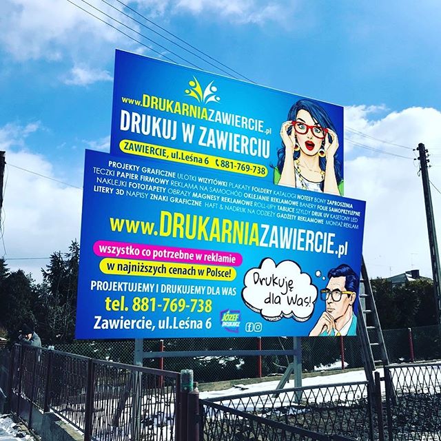 #drukujwzawierciu #drukarnia #wizualizacja #billbord