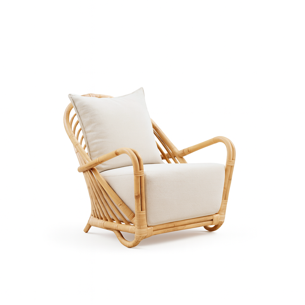 Charlotte Rattan Lounge Chair