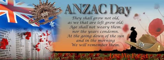 ANZAC day ode They shall grow not old, as we that are left grow old; Age shall not weary them, nor the years condemn. At the going down of the sun and in the morning We will remember them lest we forget