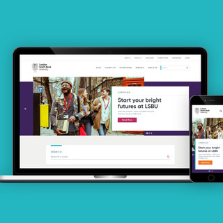 London South Bank University Website design
