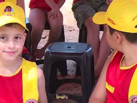 Bombeiros realizam atividade gratuita “Guarda-Vidas Mirim” para crianças em Cachoeira nesta quarta