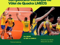 Congresso técnico do Municipal de Vôlei de Quadra será realizado no dia 28 em Cachoeira do Sul