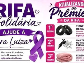 Família promove rifa para custear exames e tratamento de jovem com epilepsia em Cachoeira do Sul