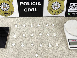 Mulher é presa por tráfico de drogas no bairro Soares em Cachoeira do Sul