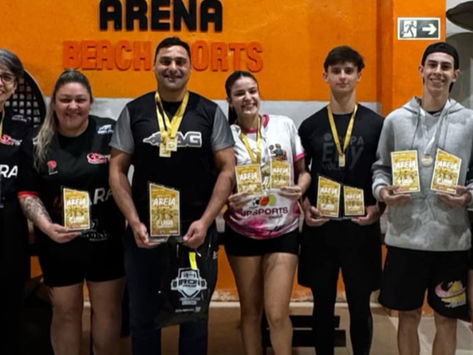 Cachoeirenses conquistam quatro pódios na 1ª etapa do Circuito de Vôlei de Praia de Inverno