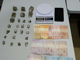 Homem é preso com 25 porções de maconha no Bairro Cristo Rei