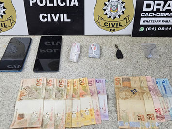 Servidor público é preso por tráfico de drogas em praça no Centro de Cachoeira do Sul