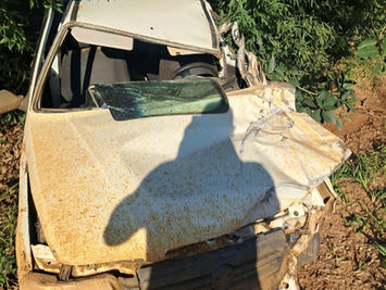 Colisão entre carro e caminhão deixa dois feridos no interior de Cachoeira do Sul