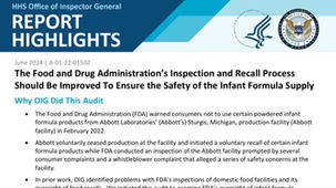 Office of Inspector General Report Is Out! What Does It Say About the F.D.A., Infant Formula Companies, and Beyond?! Key Takeaways and a look at where the Infant Formula Shortage is..
