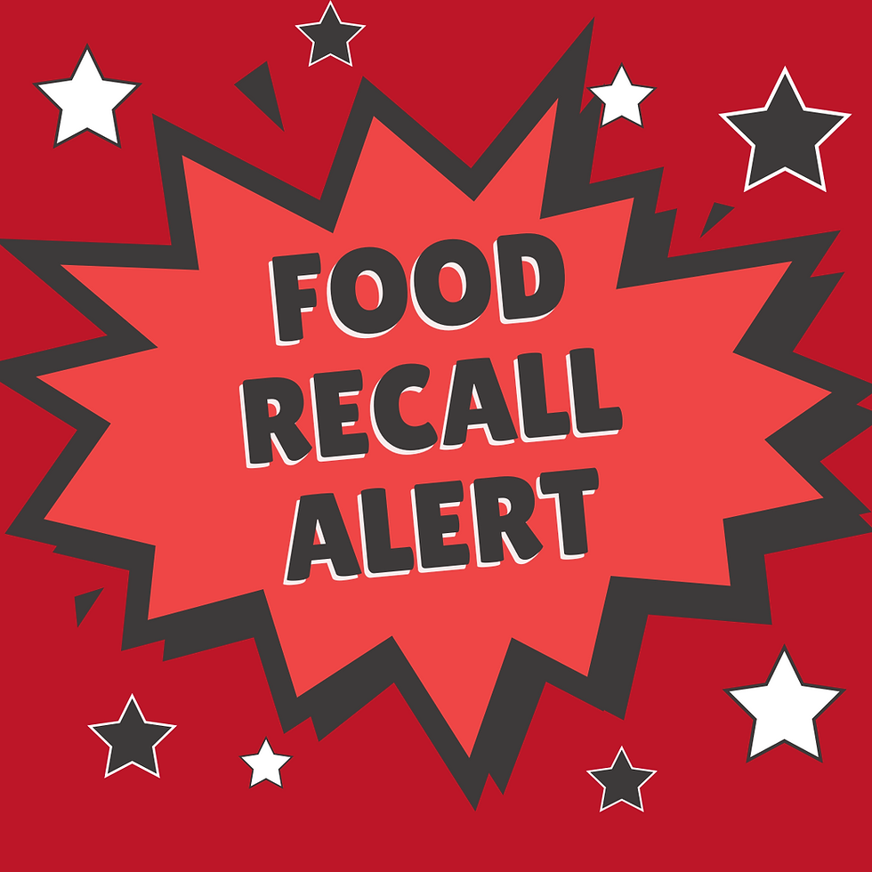Food Recall Alert Graphic | Baby Food and Fun | Registered Dietitian | Food Safety