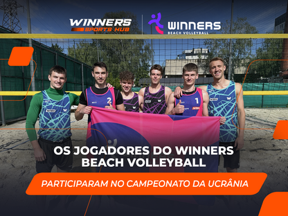 Os jogadores do Winners Beach Volleyball participaram no Campeonato da Ucrânia
