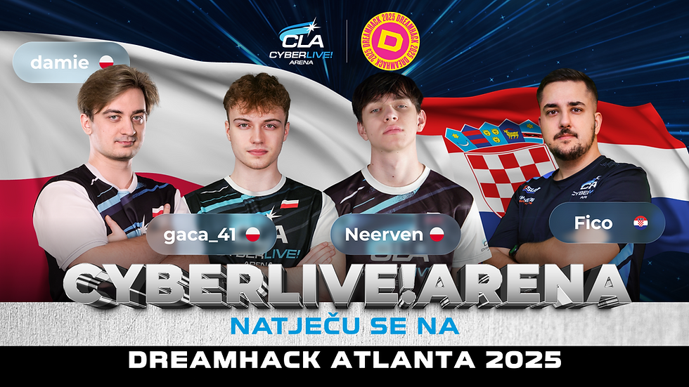 Igrači CyberLive!Arena natječu se na DreamHack Atlanta 2025