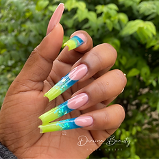 Ongle coloré chanson formation nails art