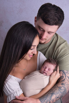 Special memories for new parents with their newborn baby boy