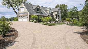 Entrée en pavé uni lac-brome