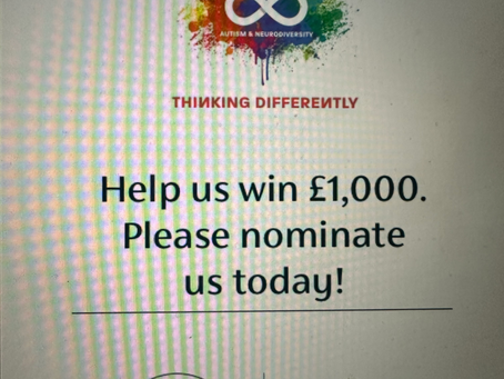 Help us win £1000!