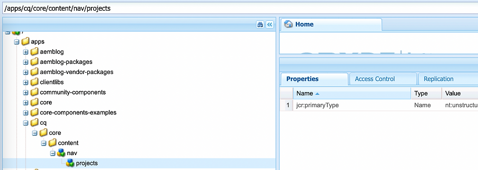 projects node