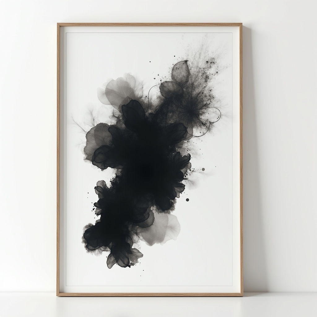 Affiche Encre Sombre