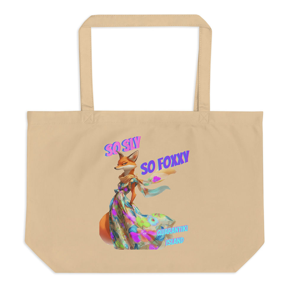 So Foxxy Large organic tote bag