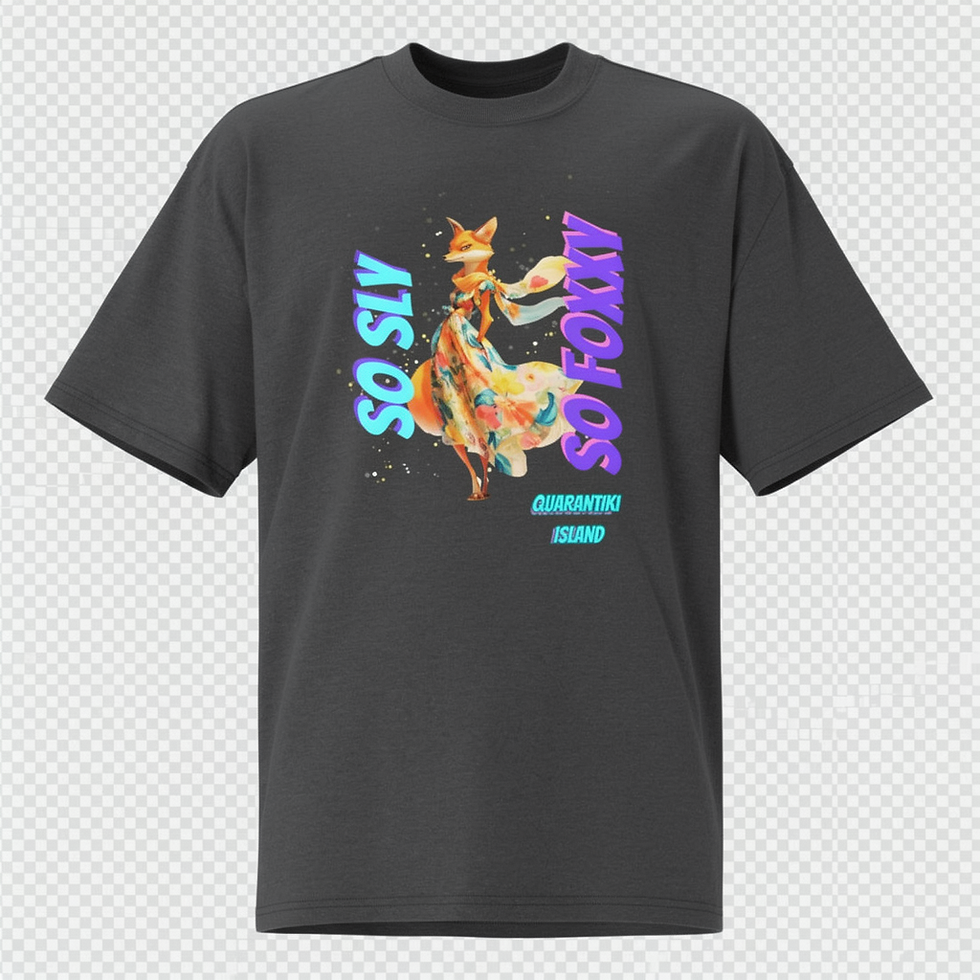 Thumbnail: So Foxxy Oversized faded t-shirt