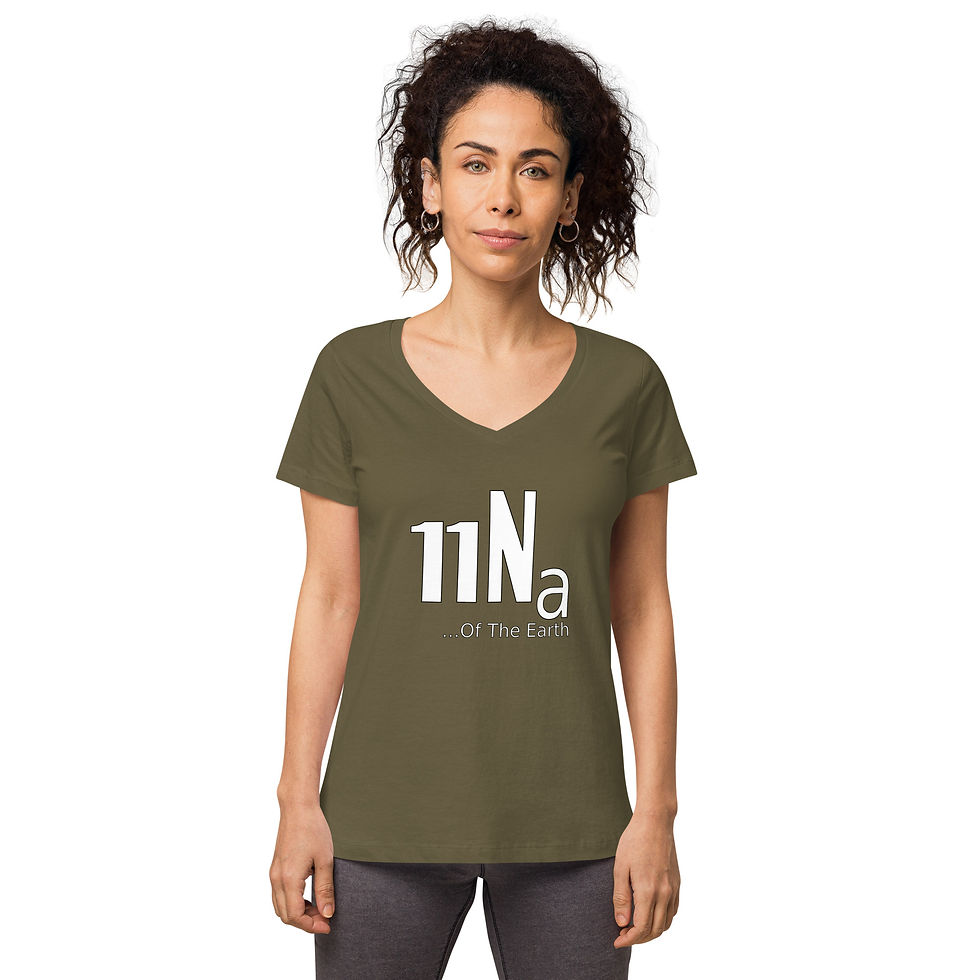Thumbnail: Salt of The Earth 11Na - fitted v-neck -100% organic combed ring-spun cotton