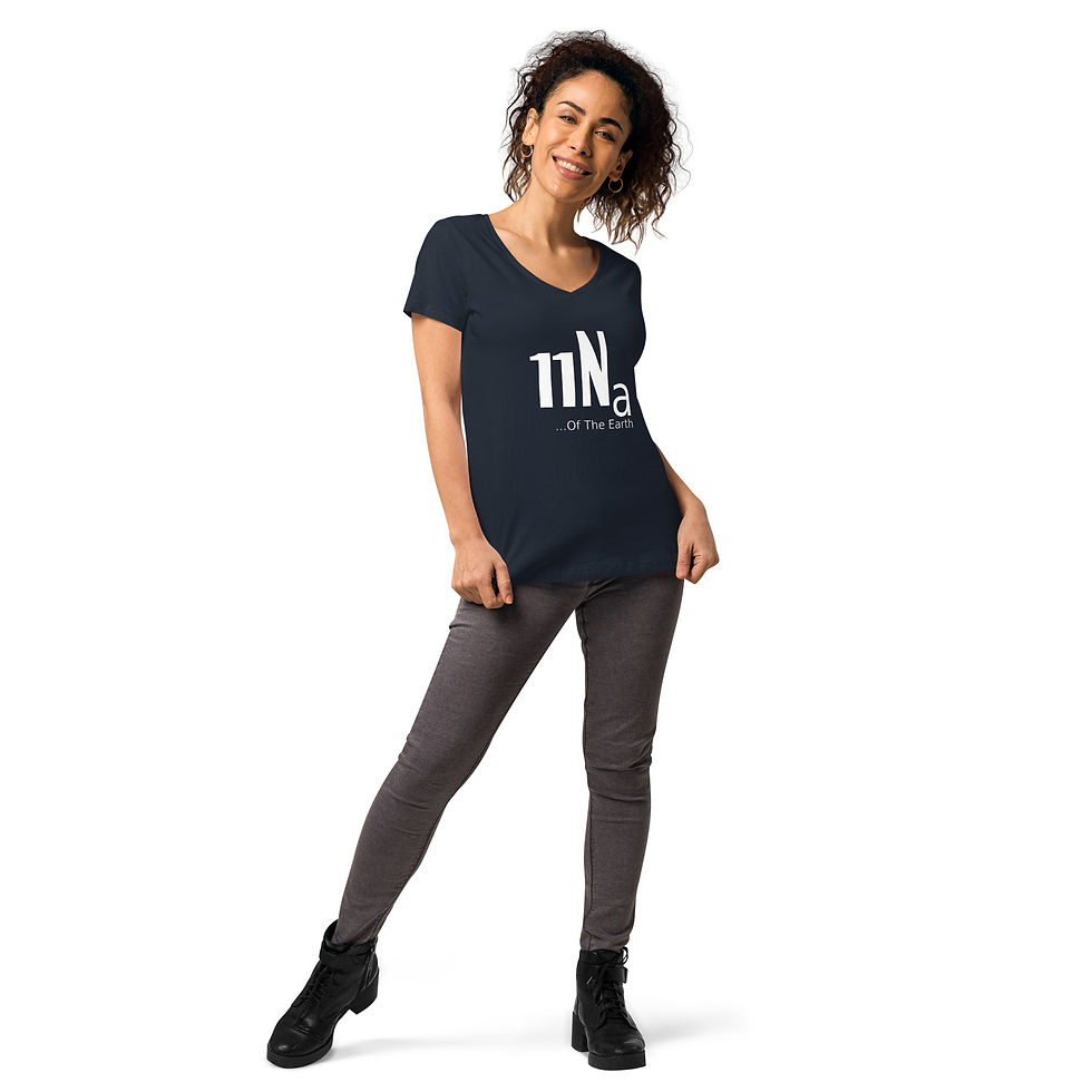 Thumbnail: Salt of The Earth 11Na - fitted v-neck -100% organic combed ring-spun cotton