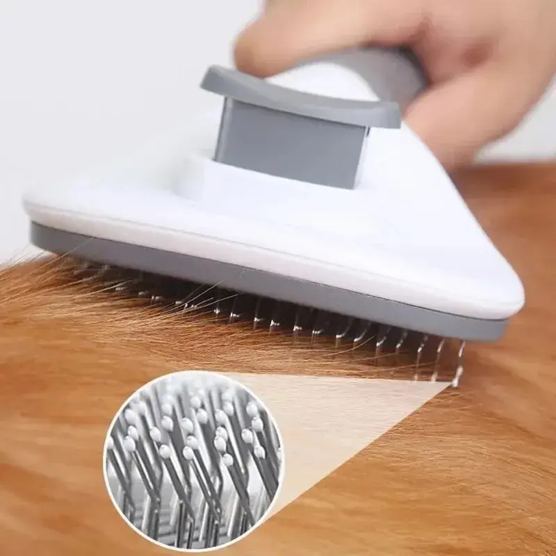 Pet Dog Brush Cat Comb Self Cleaning Pet Hair Remover Brush For Dogs Cats Groomi