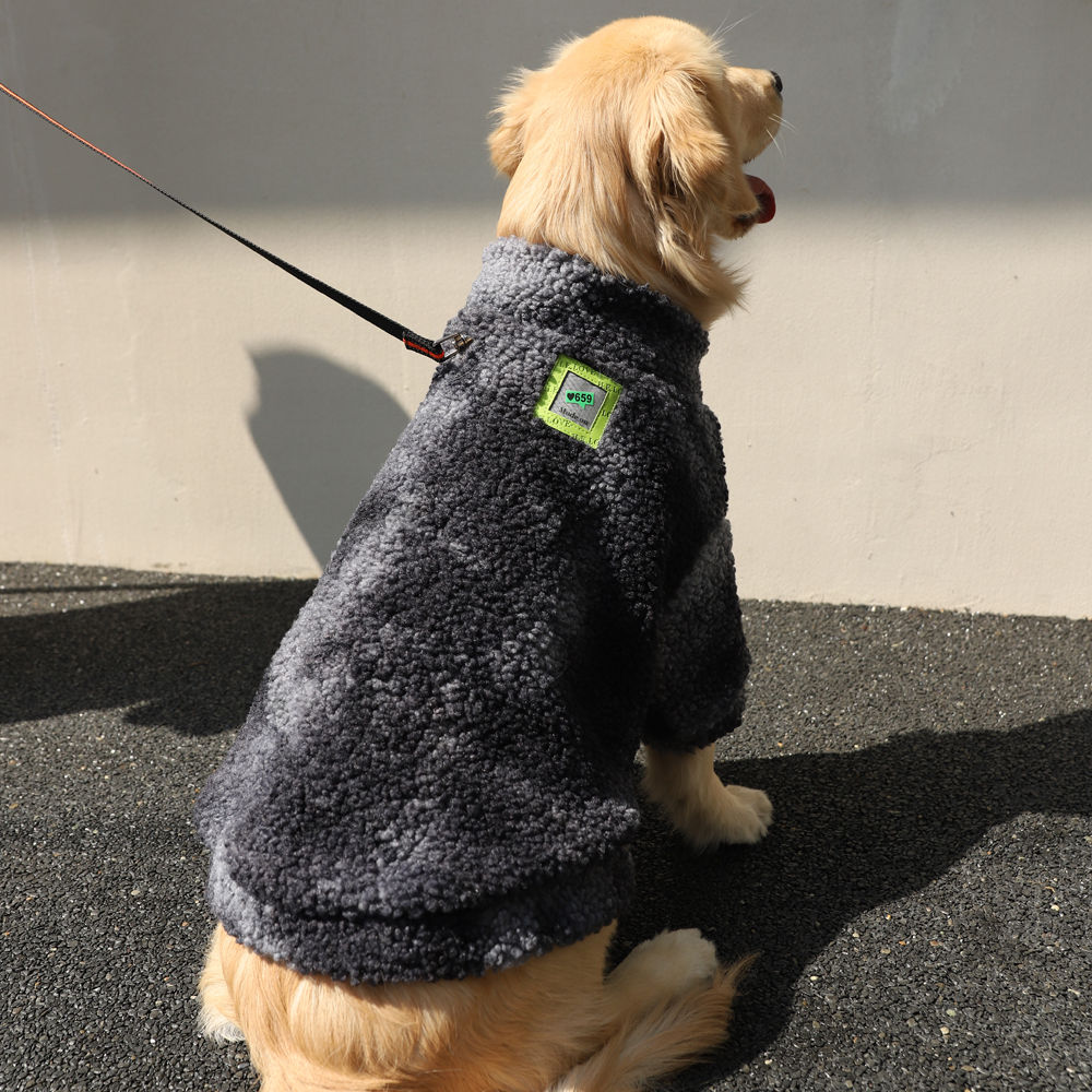 HOOPET 3XL-7XL Winter Thick Big Dog Clothes Lambs Wool Jacket for Medium Large D