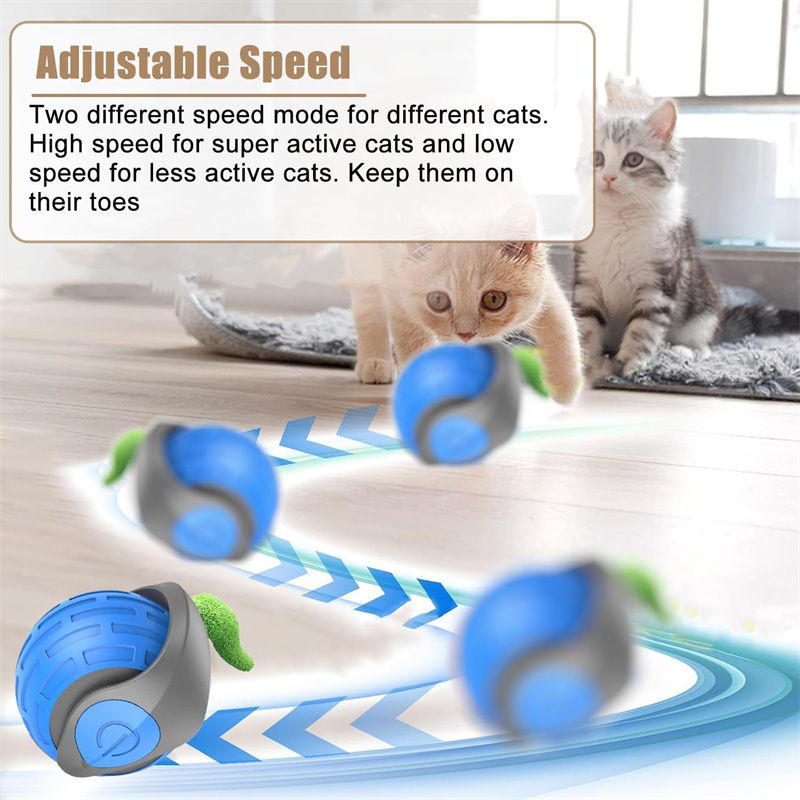 Smart Cat Toys Ball Automatic Interactive Pets Electric Rolling Teaser USB Recha