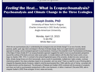 Lecture: "Feeling the Heat... What is Ecopsychoanalysis? Psychoanalysis and Climate Change in t