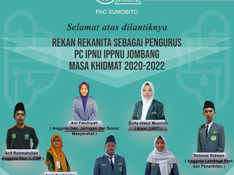 Dilantik, Kader IPNU IPPNU Sumobito Sebagai Pengurus Cabang