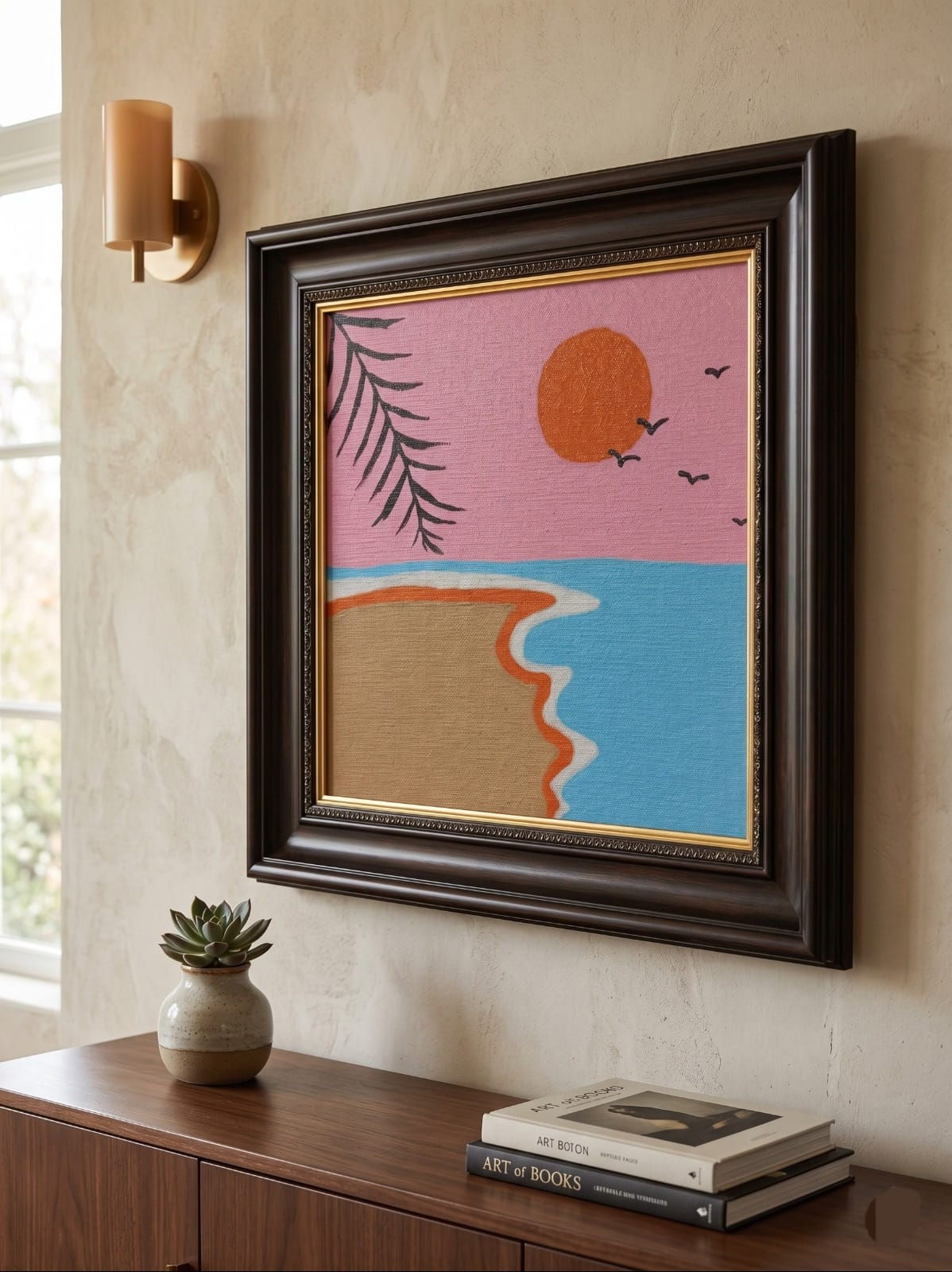 Pink Seaside Sunset
