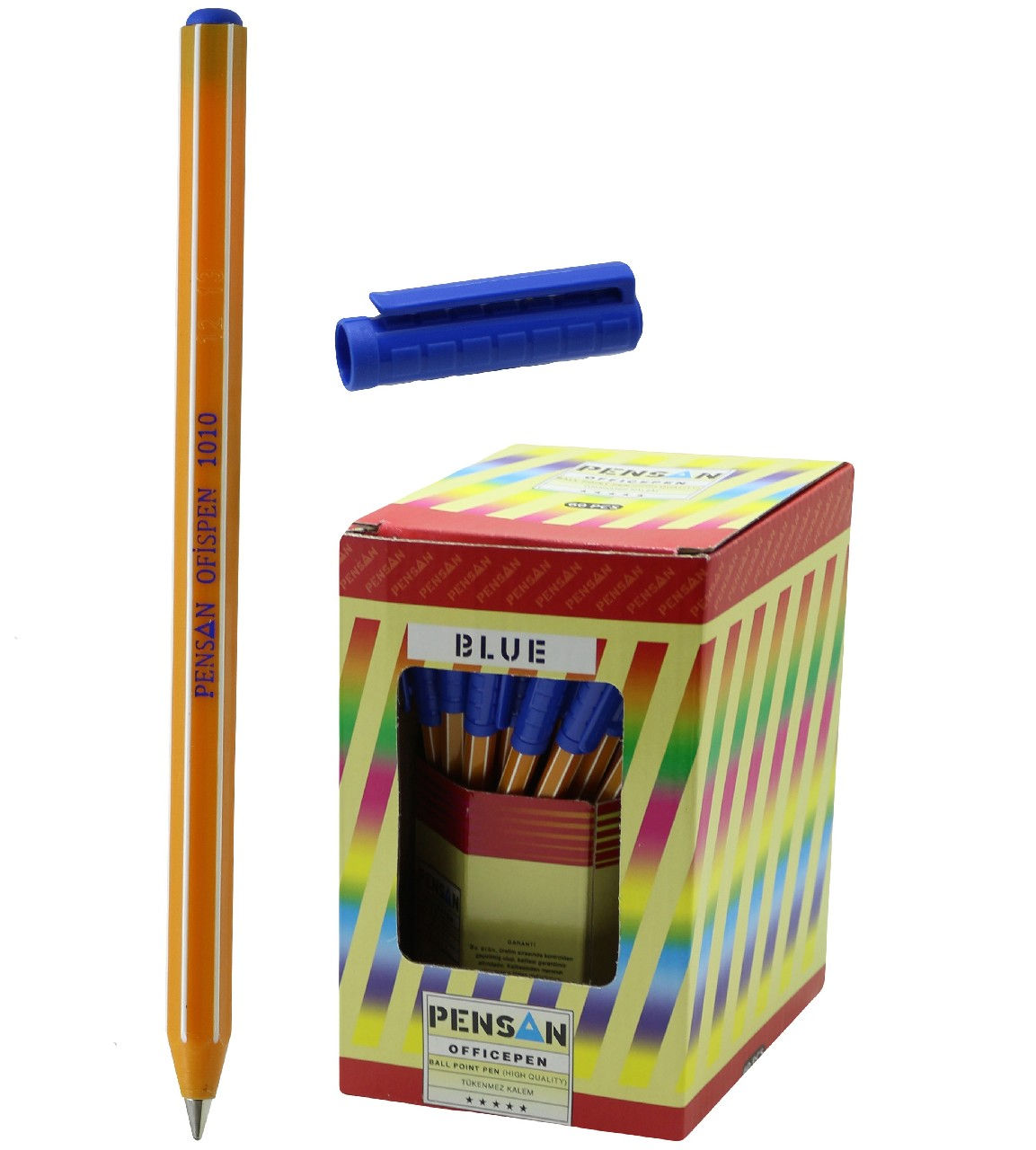 Pensan 1.0 mm Tükenmez Kalem Mavi 1010 60'lı Paket