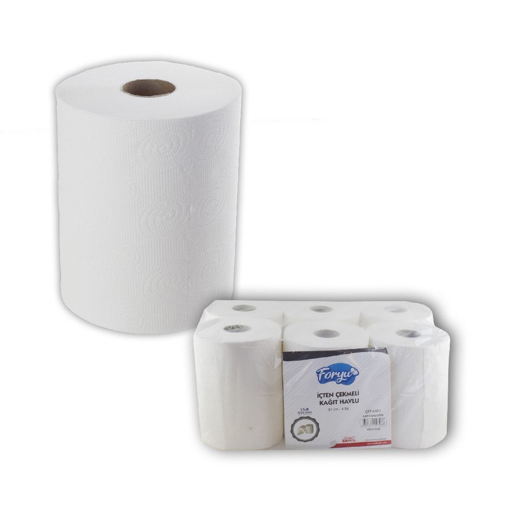 Foryu 21 cm İçten Çekmeceli Havlu 4 kg 6'Lı Paket
