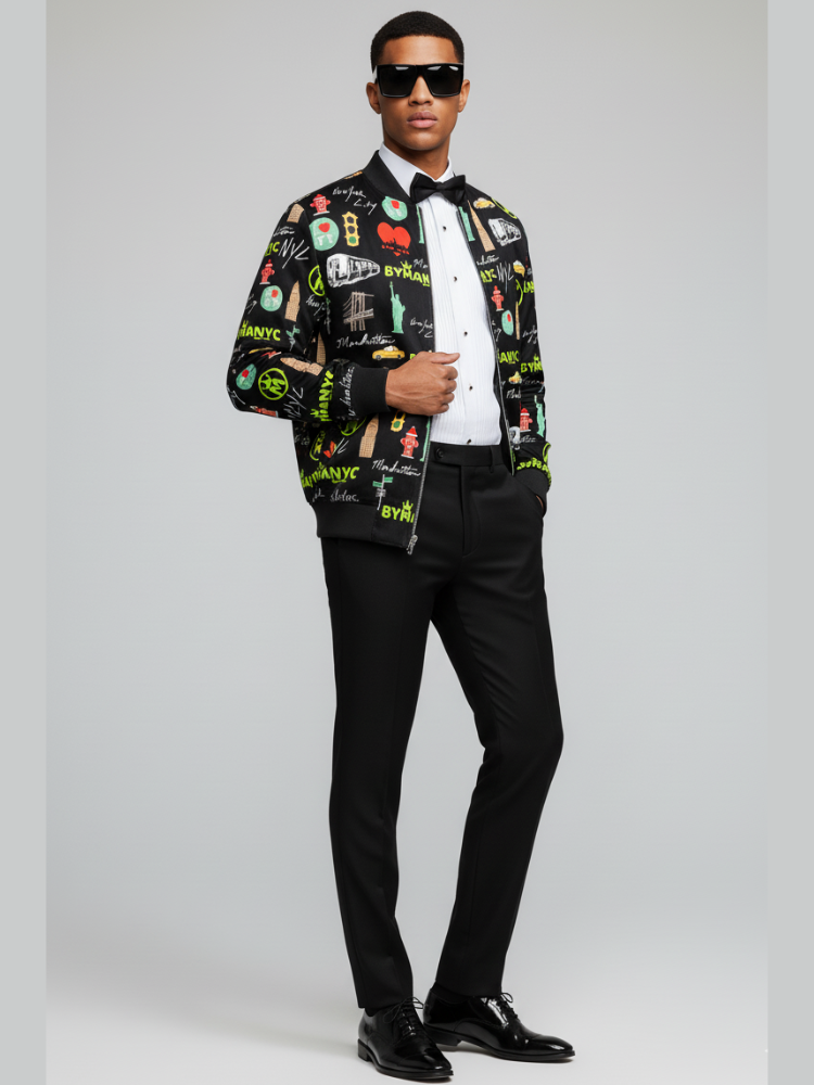 Miniatura: Limited Edition Jacket Manhattan Mosaic Nocturne – BYMANYC ® New York