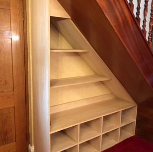 Under stairs shelving and shoe storage Carpenter Leighton Buzzard