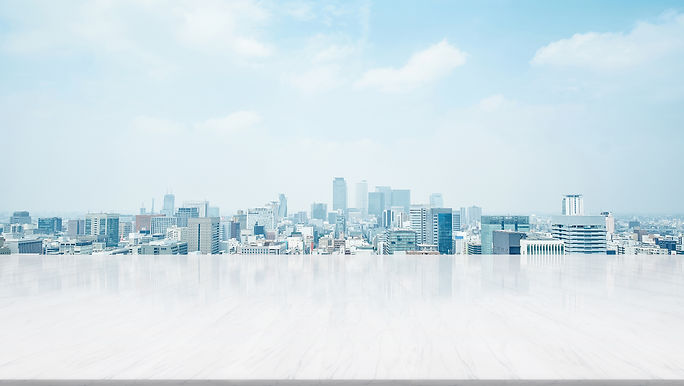 名古屋市の風景と青空