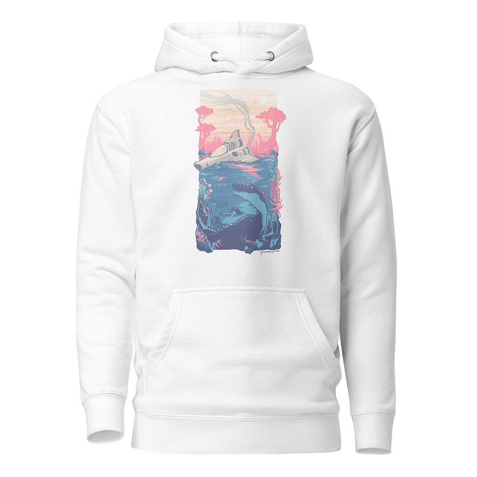 Thumbnail: Back in time 'Travel' - Unisex Hoodie