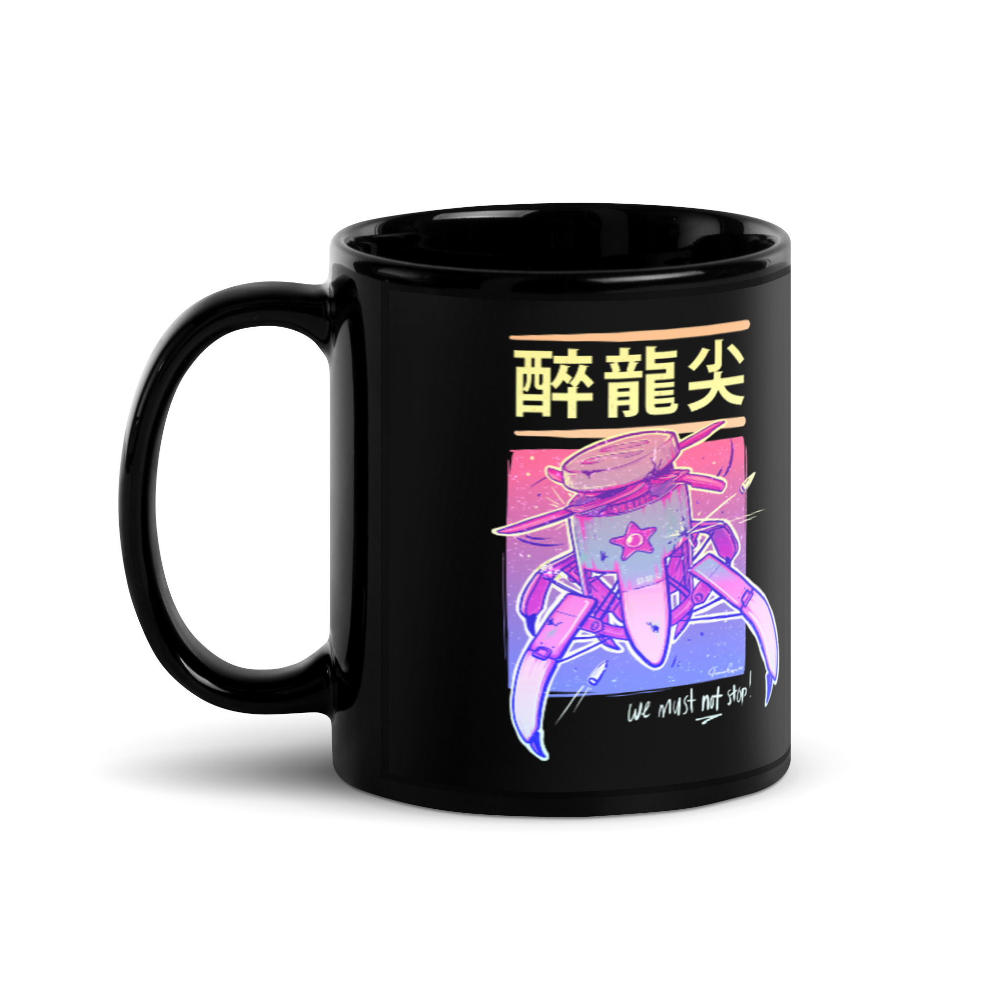 Fallout Inspired Design 'Mark III' - Black Glossy Mug