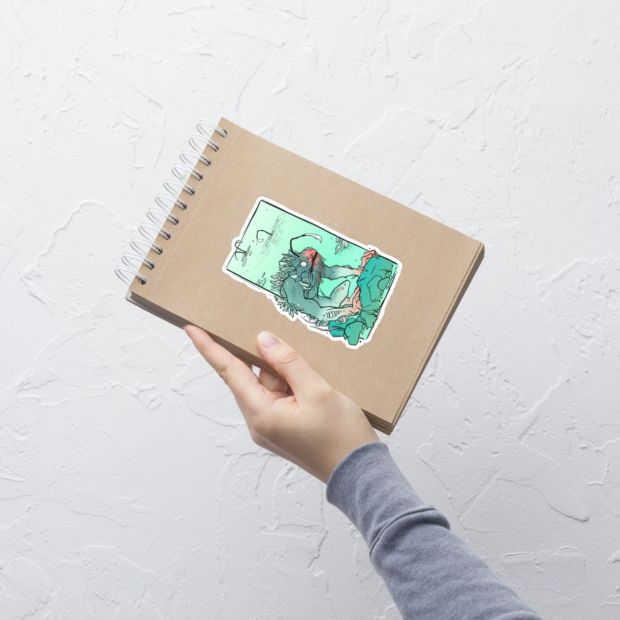 Fallout Inspired Design 'Angler' - Kiss Cut Sticker