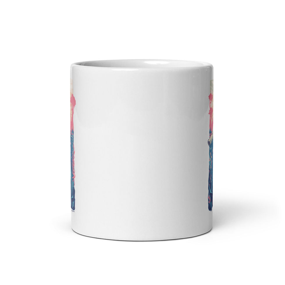 Thumbnail: Back in Time 'Travel' - White glossy mug
