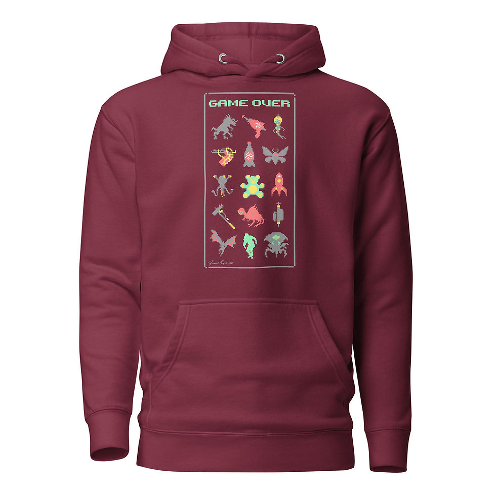 Thumbnail: Fallout Inspired Design 'Game Over' - Unisex Premium Hoodie
