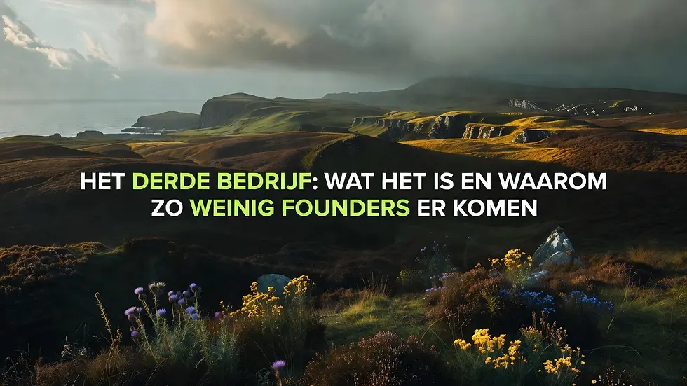 Het derde bedrijf: wat het is en waarom zo weinig founders er komen