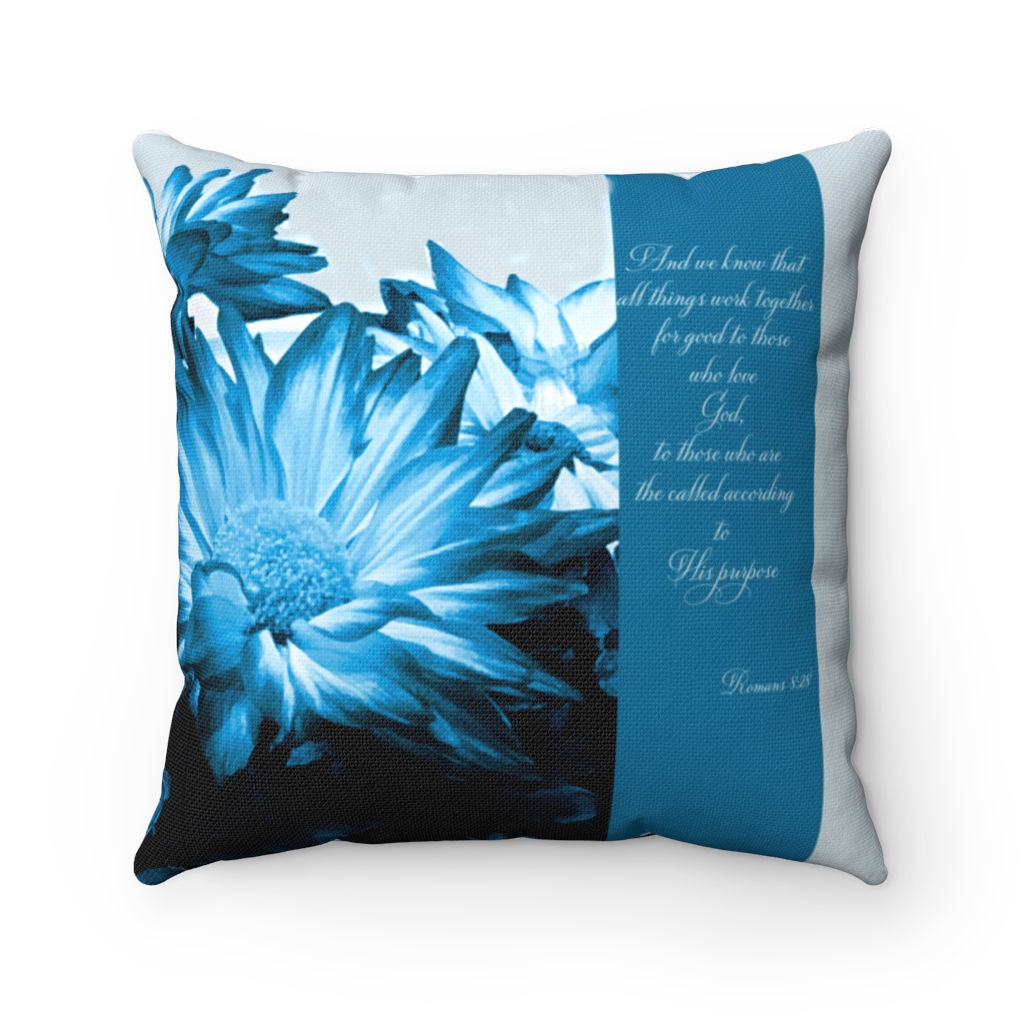 Romans 8:28 Throw Pillow 