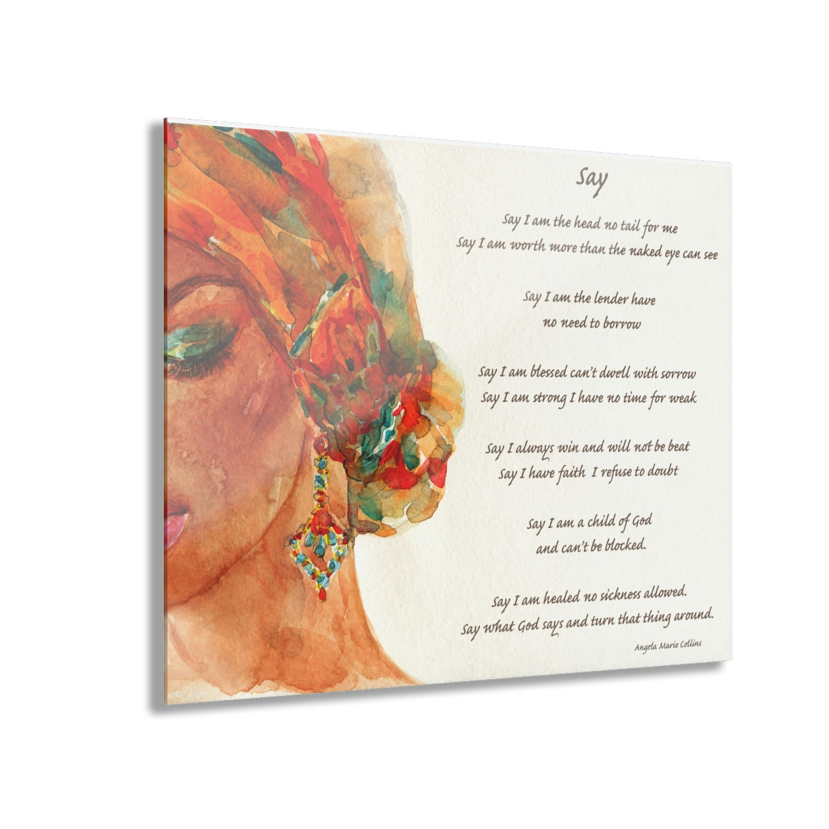 Say Acrylic Prints (French Cleat Hanging) 