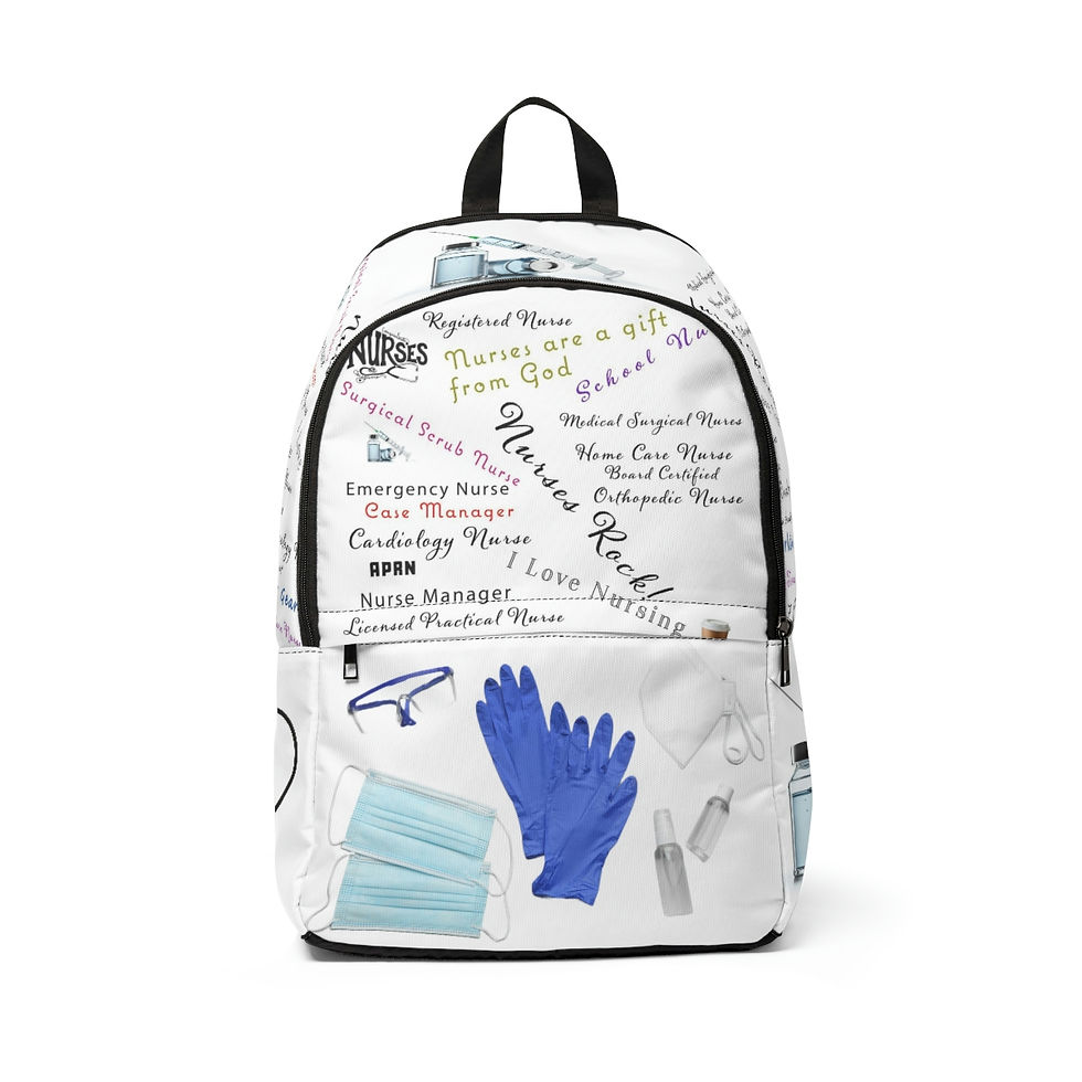 Nurses Working Gear Unisex Fabric Backpack