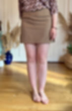 jupe Sarah beige de face