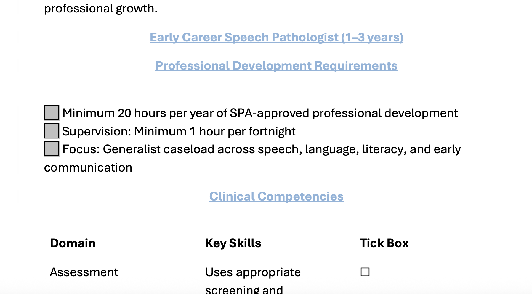 Speech Pathology Training and Development Framework
