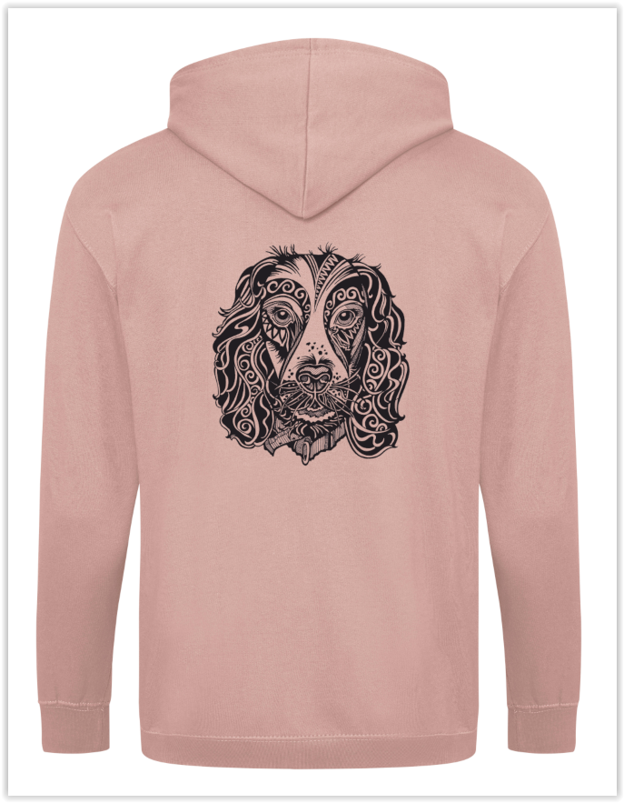 Thumbnail: Full Zipped Hoodie - Dusty Pink